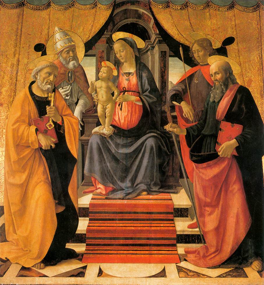 Madonna and Child Enthroned with Saints